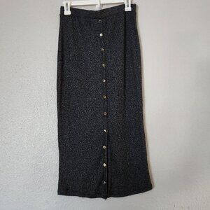 Active USA Women's Black button-down skirt